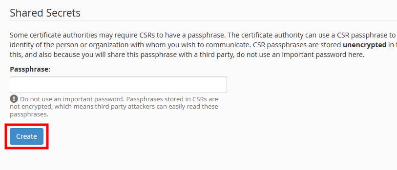 csr create for ssl