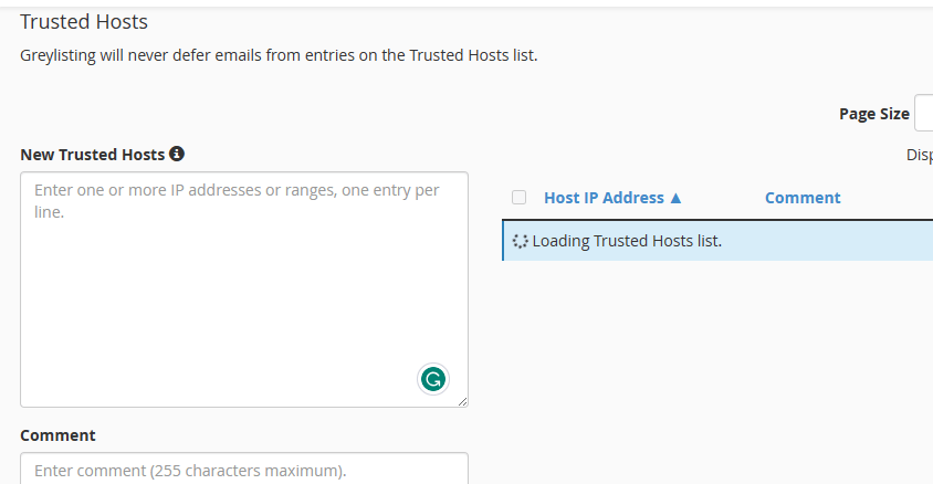 whm greylisting trusted host