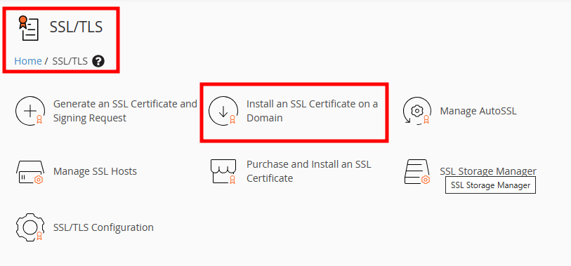 whm install SSL