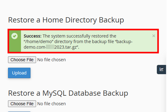 restore home directory