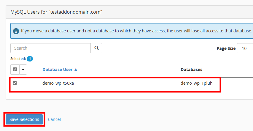 whm convert mysql user save