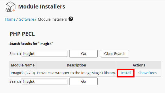 whm install imagick